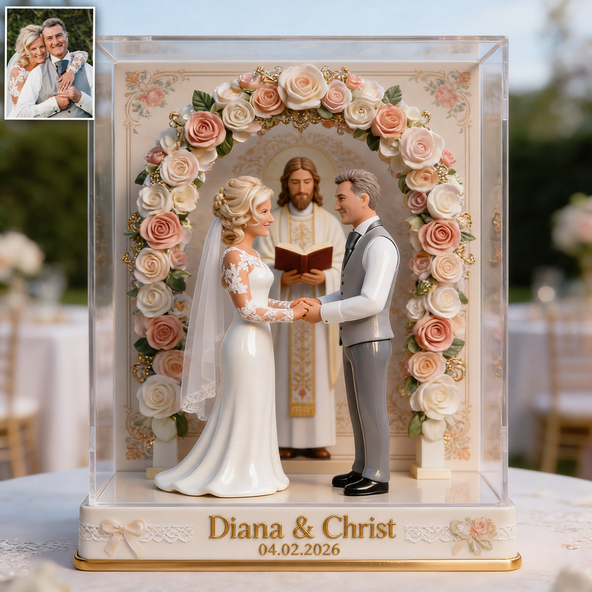 Our Wedding - Personalized Couple Acrylic Display Box