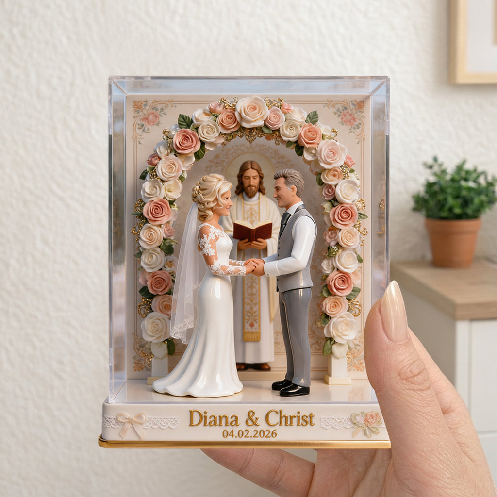Our Wedding - Personalized Couple Acrylic Display Box
