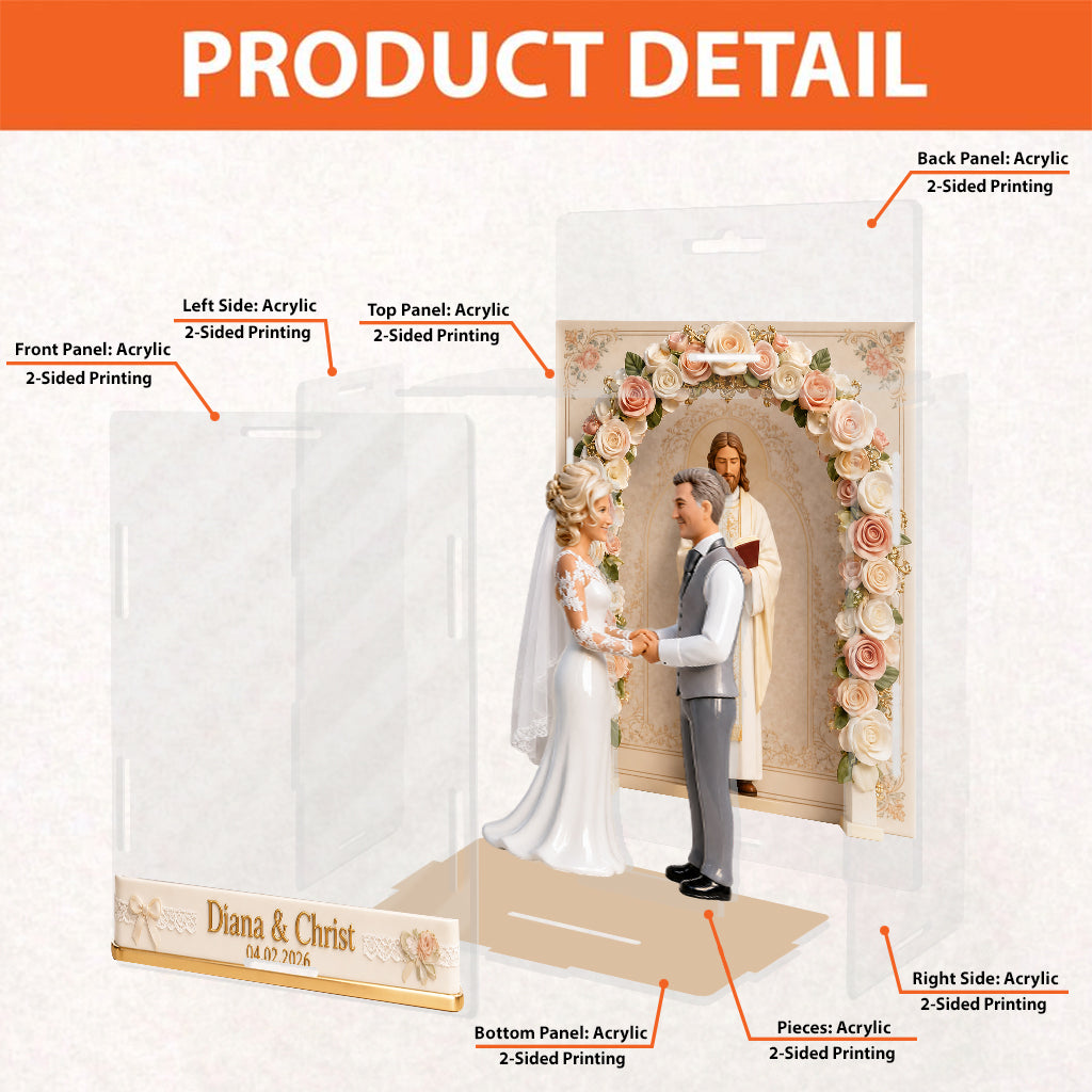 Our Wedding - Personalized Couple Acrylic Display Box
