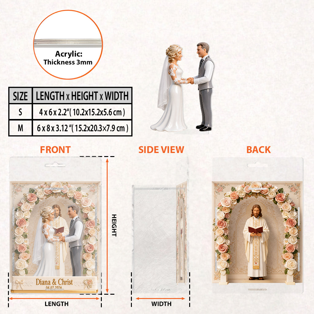 Our Wedding - Personalized Couple Acrylic Display Box