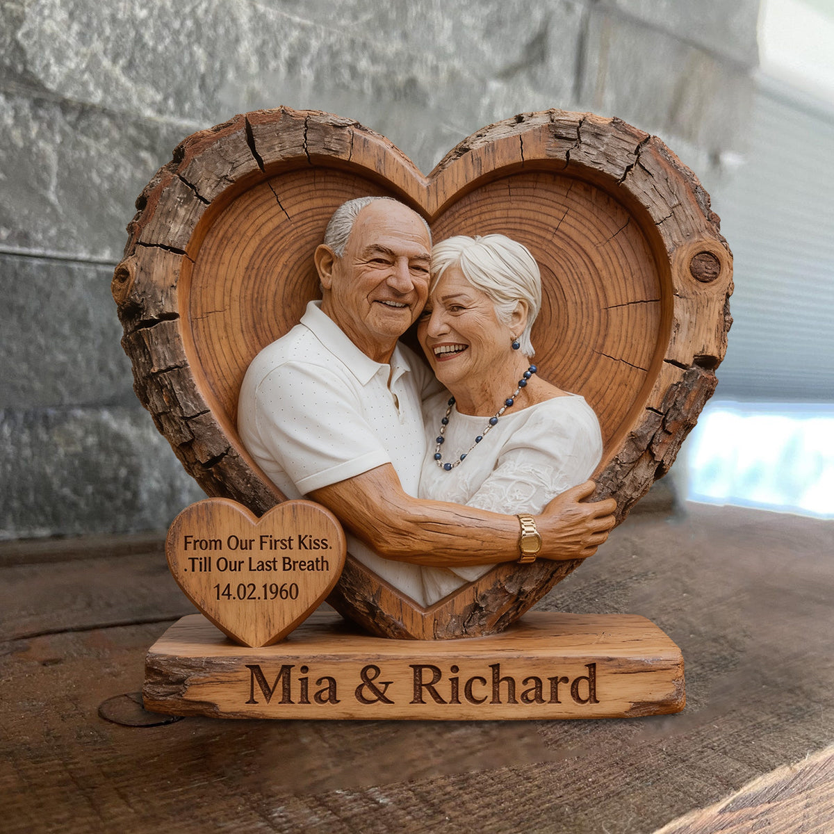 You & Me We Got This - Personalized Couple Custom Shaped Wood Plaque
