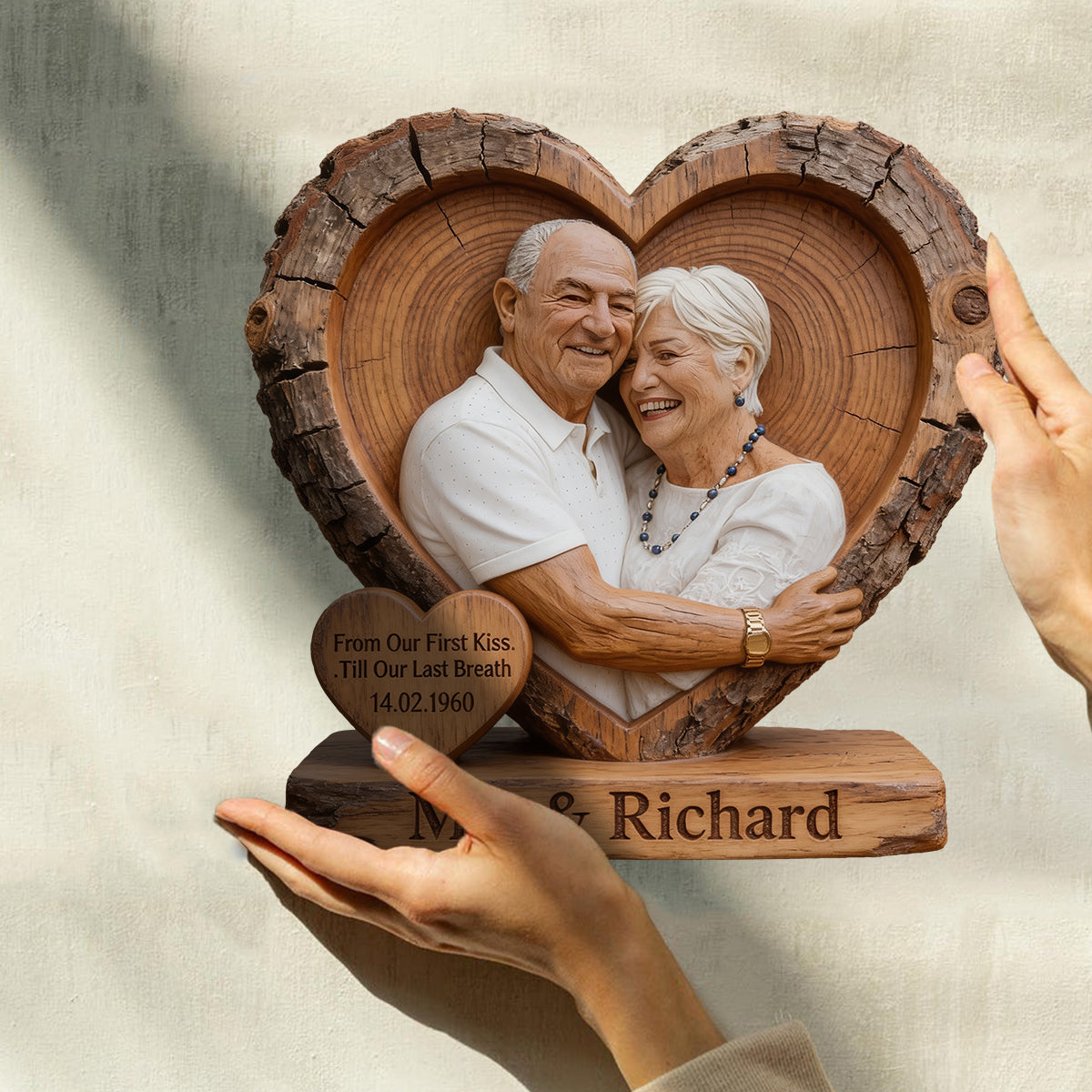 You & Me We Got This - Personalized Couple Custom Shaped Wood Plaque