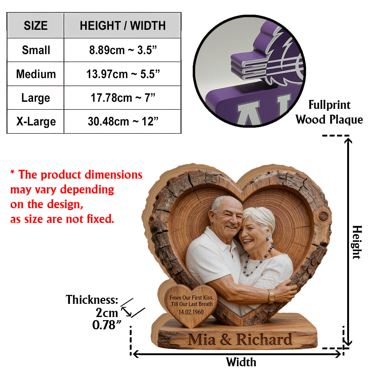 You & Me We Got This - Personalized Couple Custom Shaped Wood Plaque