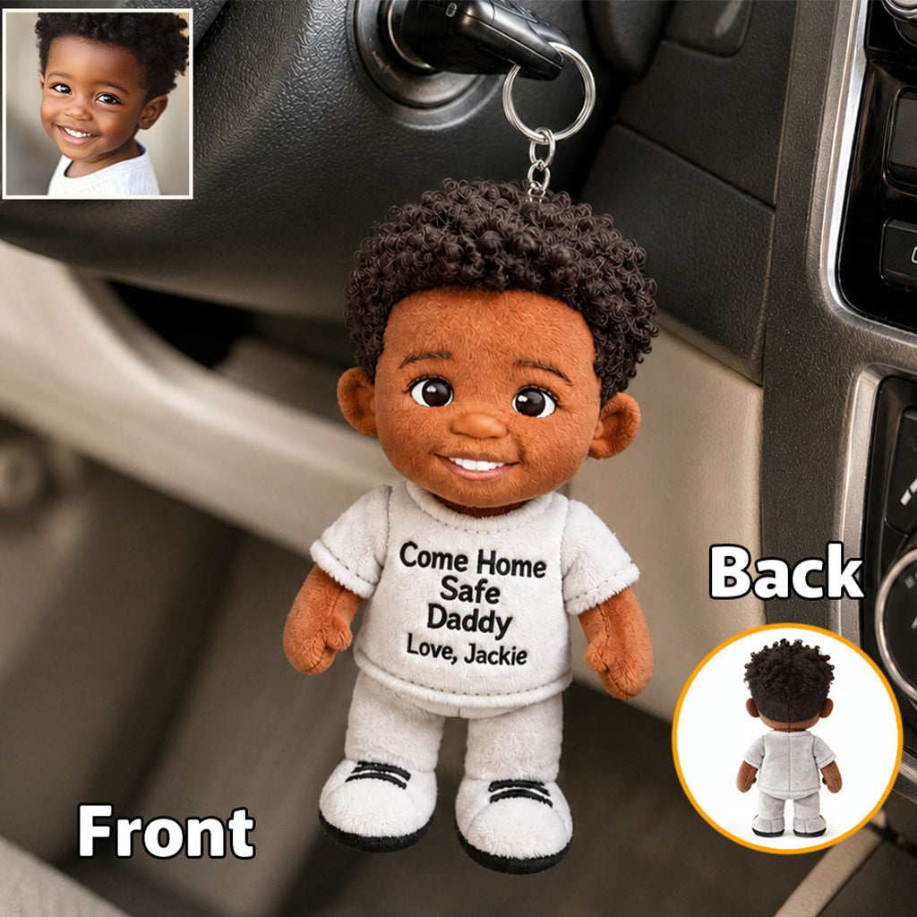 Perfect Father's Day Gift - Personalized Father Plush Keychain