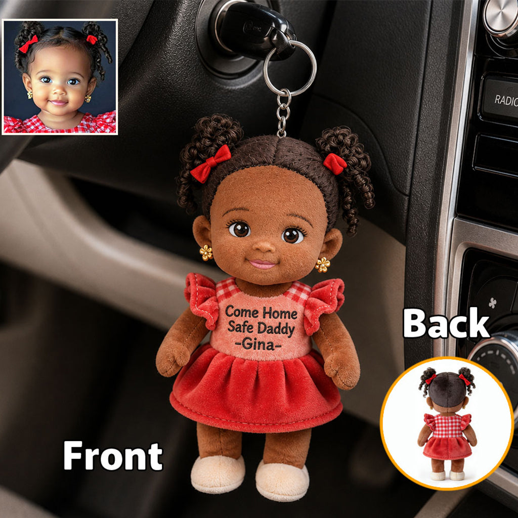 Perfect Father's Day Gift - Personalized Father Plush Keychain