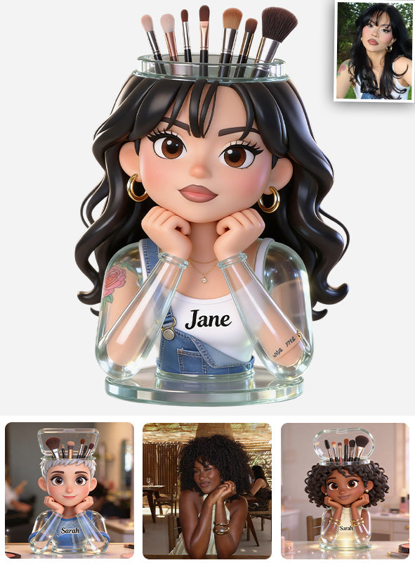 Makeup Artist - Personalized Makeup Acrylic Pot
