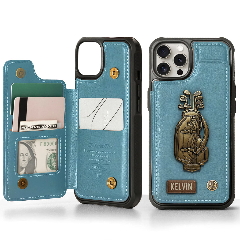 Love Golf - Personalized Golf Wallet Phone Case