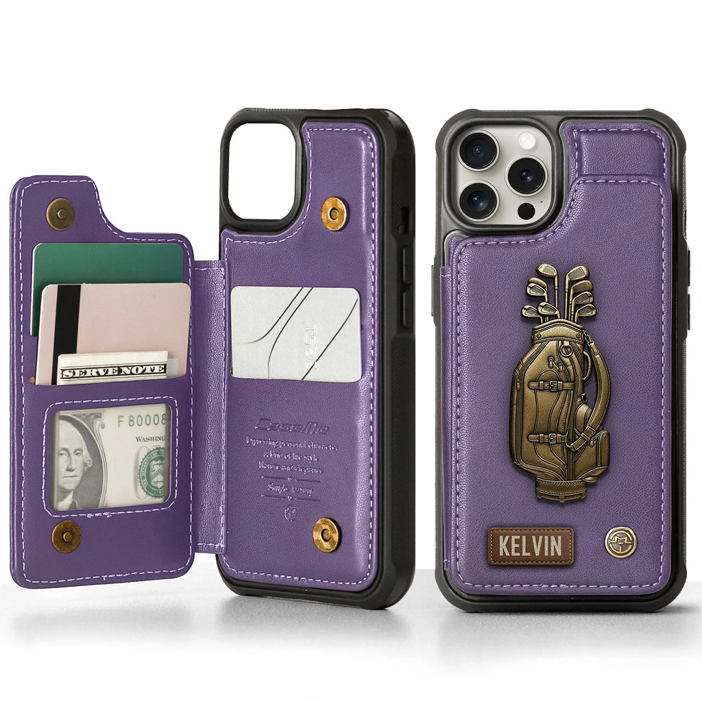 Love Golf - Personalized Golf Wallet Phone Case