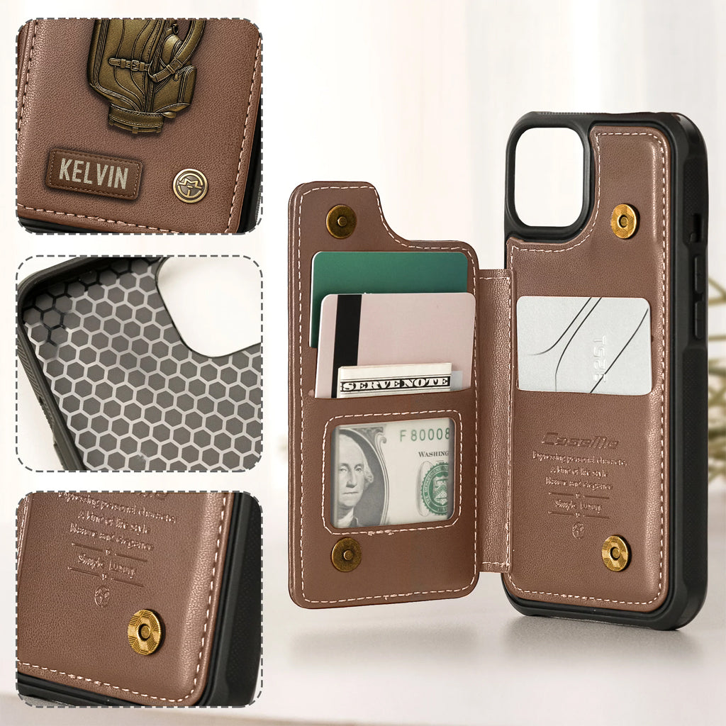 Love Golf - Personalized Golf Wallet Phone Case