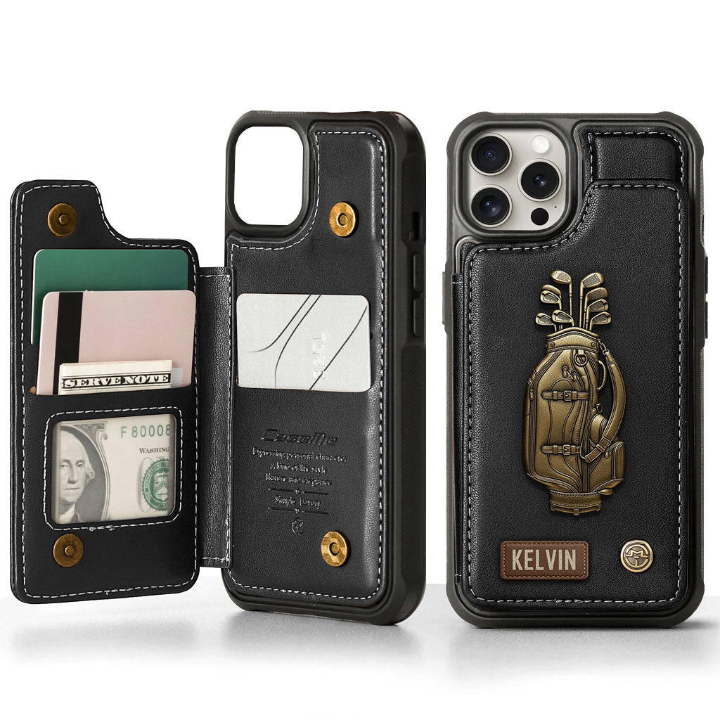 Love Golf - Personalized Golf Wallet Phone Case