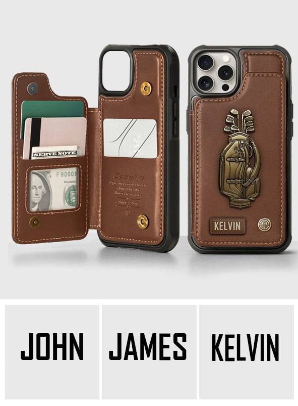 Love Golf - Personalized Golf Wallet Phone Case