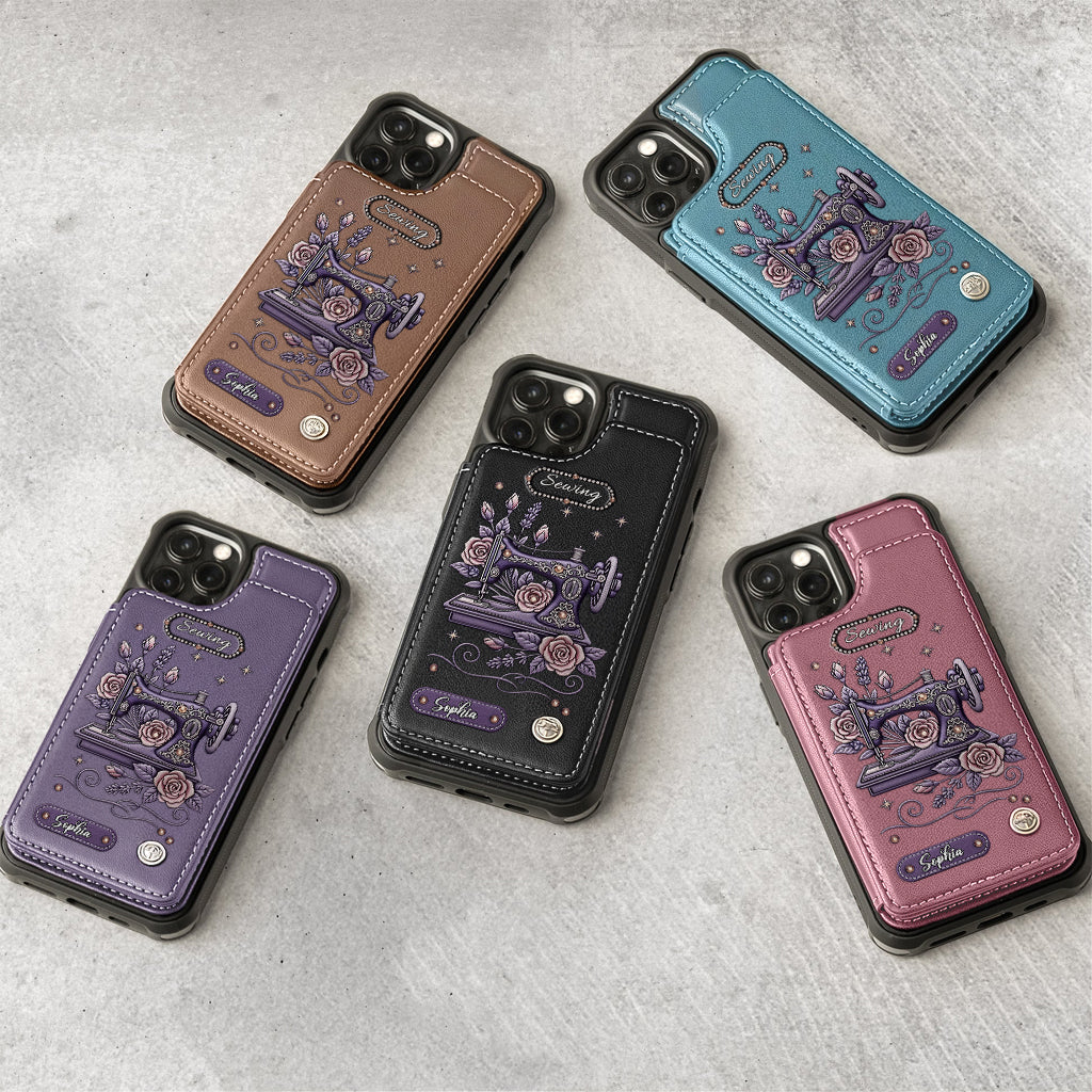 Love Sewing - Personalized Sewing Wallet Phone Case