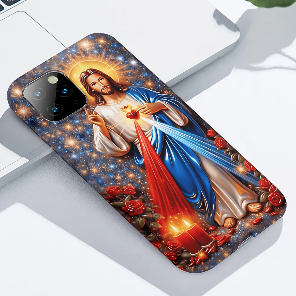 Sacred Heart of Jesus - Personalized Christian Full Print Phone Case