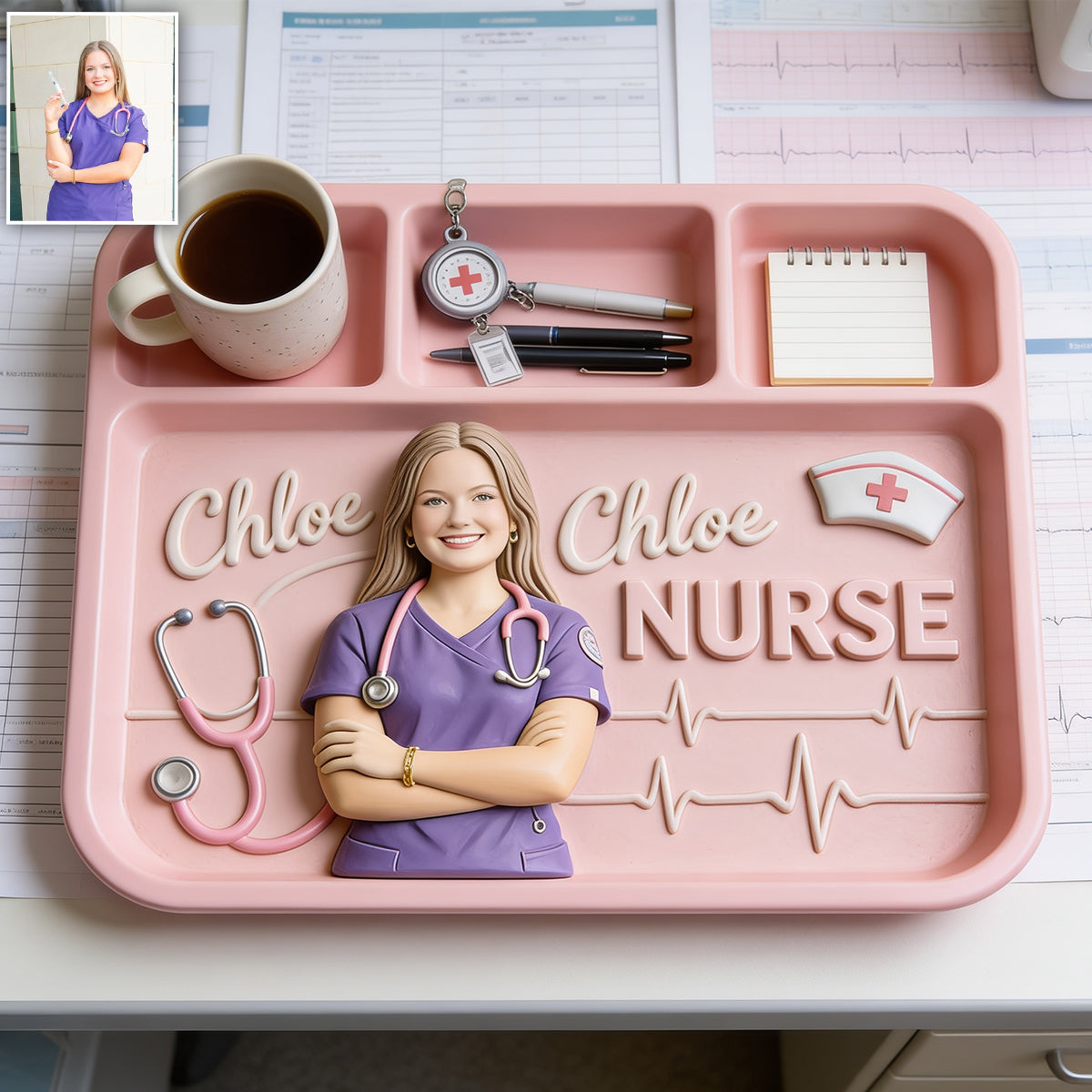 Nurse Life - Personalized Nurse Catch-All Tray