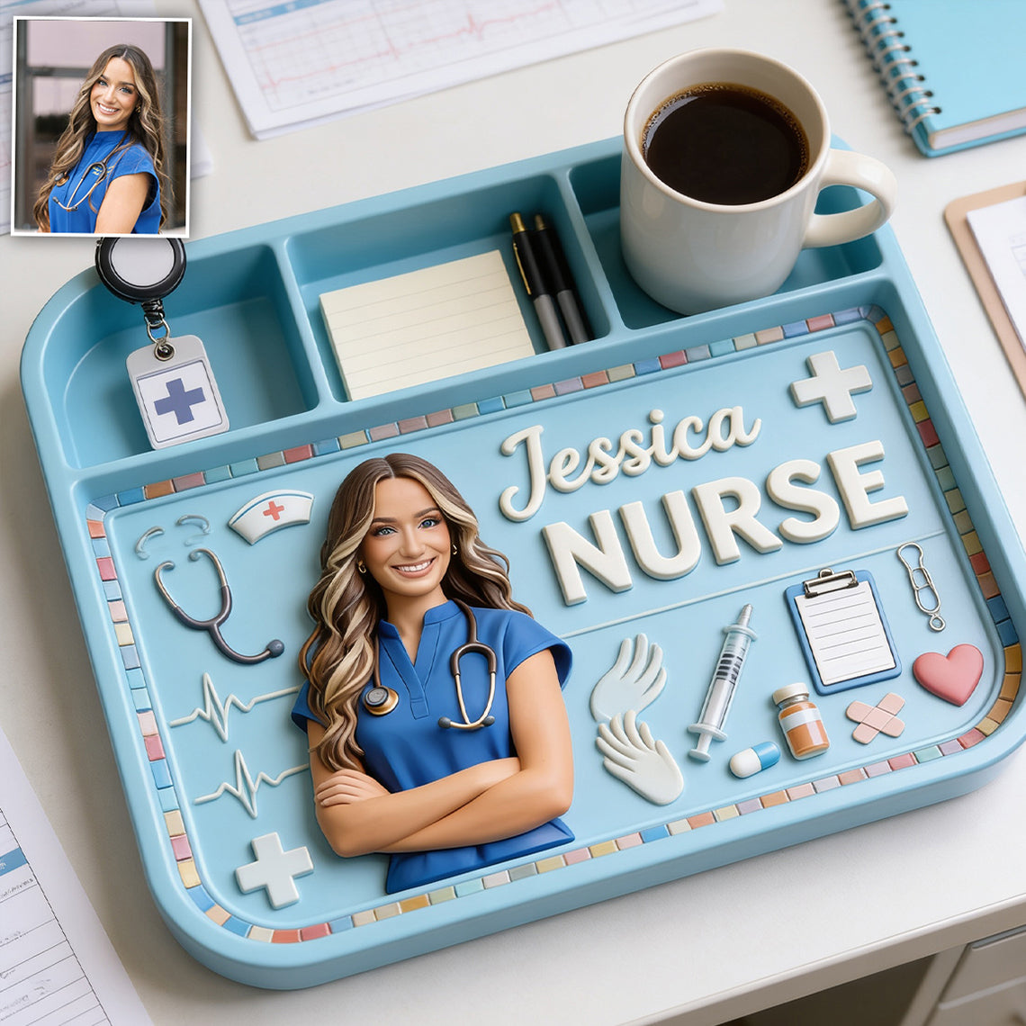 Nurse Life - Personalized Nurse Catch-All Tray