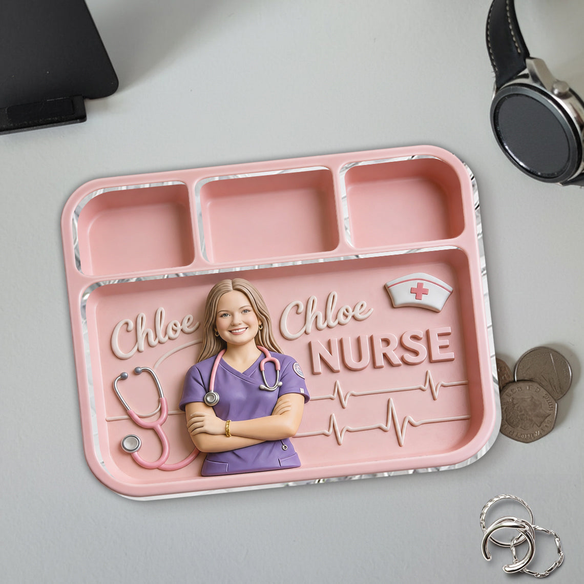 Nurse Life - Personalized Nurse Catch-All Tray