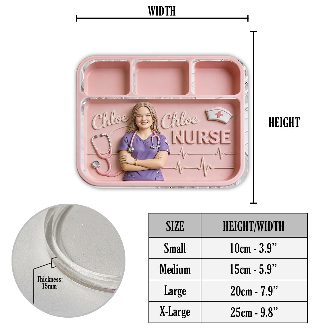 Nurse Life - Personalized Nurse Catch-All Tray