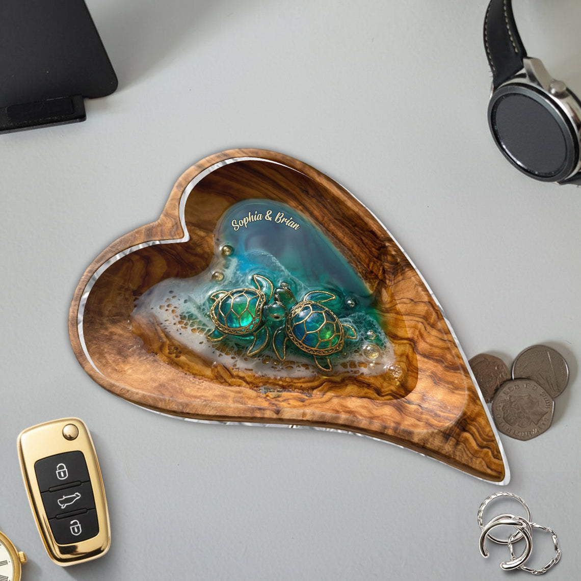 You & Me We Got This - Personalized Turtle Catch-All Tray