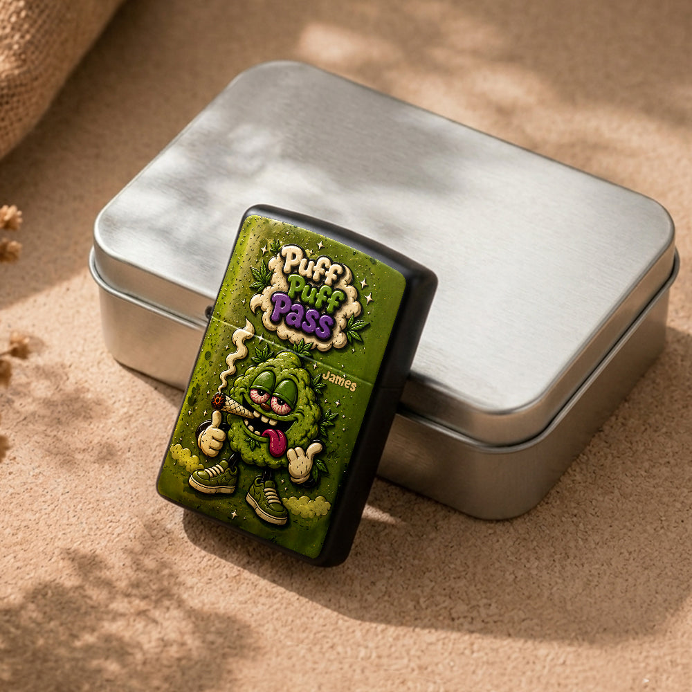 Rolling Tray for Stoners - Personalized Weed Catch-All Tray With Lighter