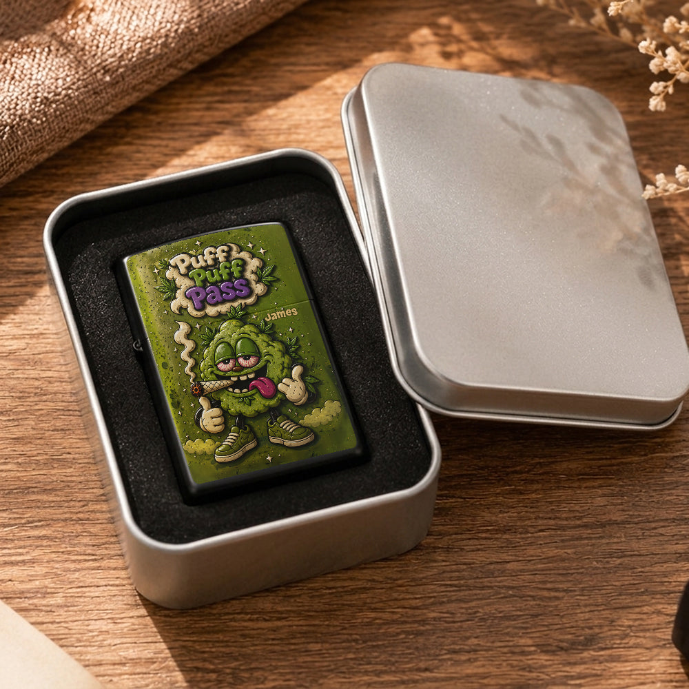 Rolling Tray for Stoners - Personalized Weed Catch-All Tray With Lighter