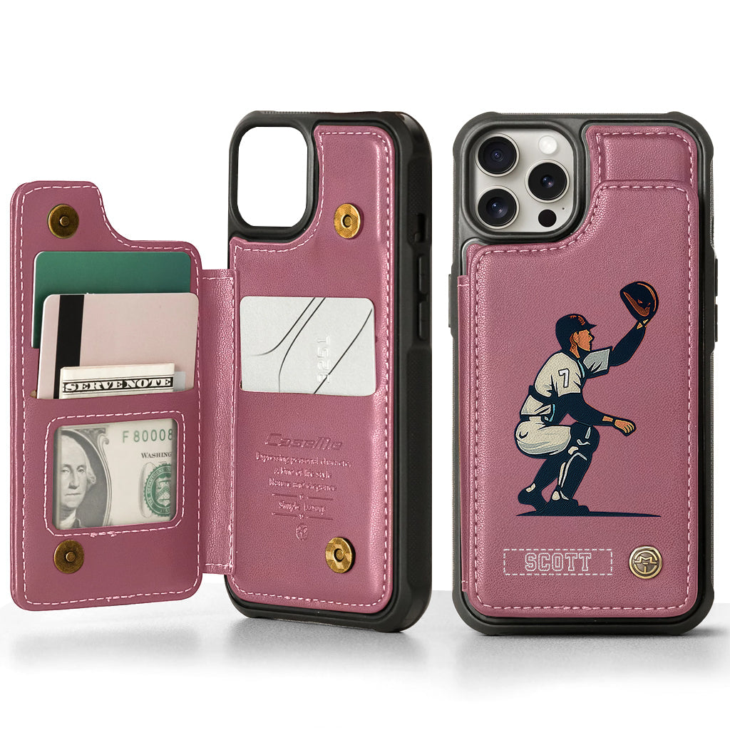 Tis Baseball Season - Personalized Baseball Wallet Phone Case