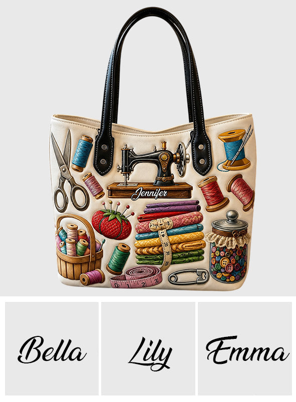 Love Sewing - Personalized Sewing Tote Bag
