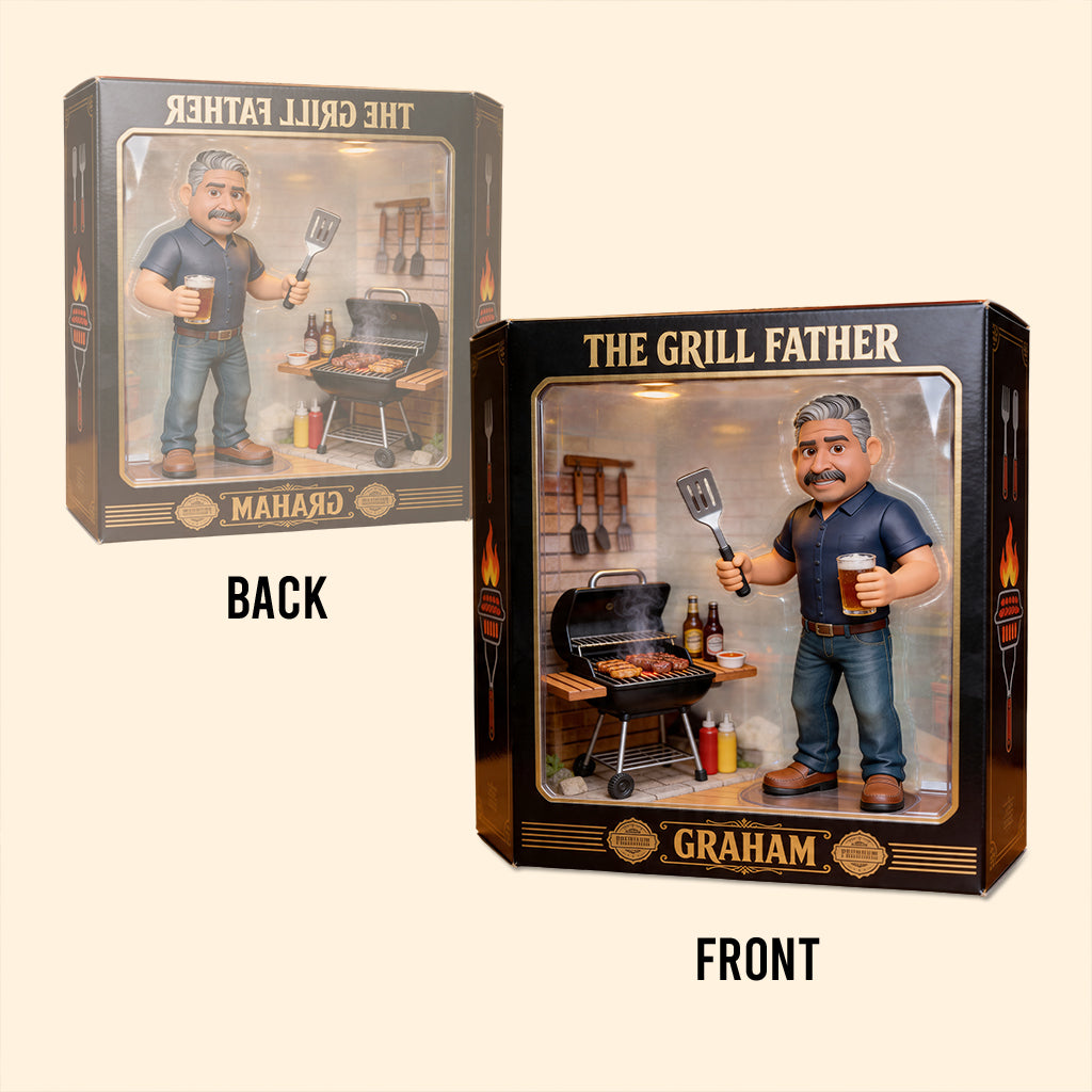 The Grilling Father - Personalized Father Custom Shaped Acrylic Plaque