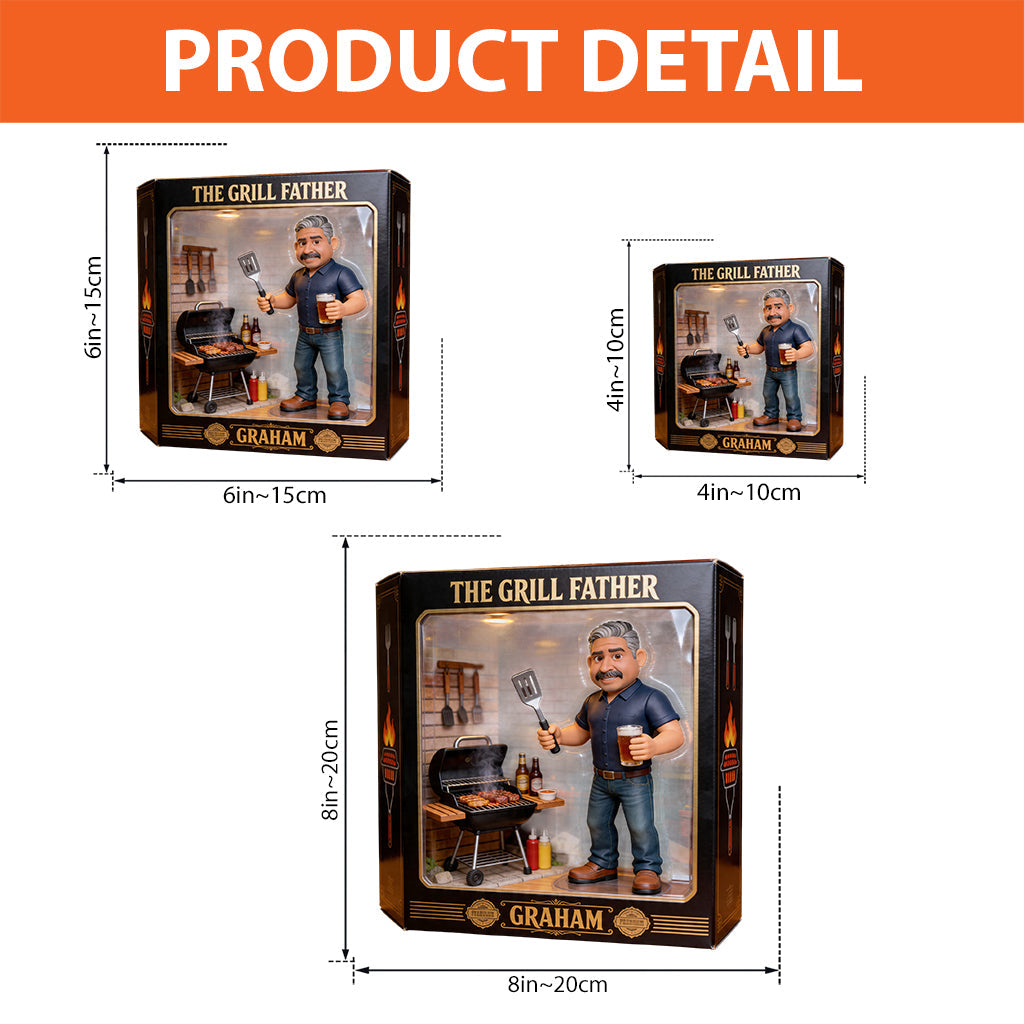 The Grilling Father - Personalized Father Custom Shaped Acrylic Plaque