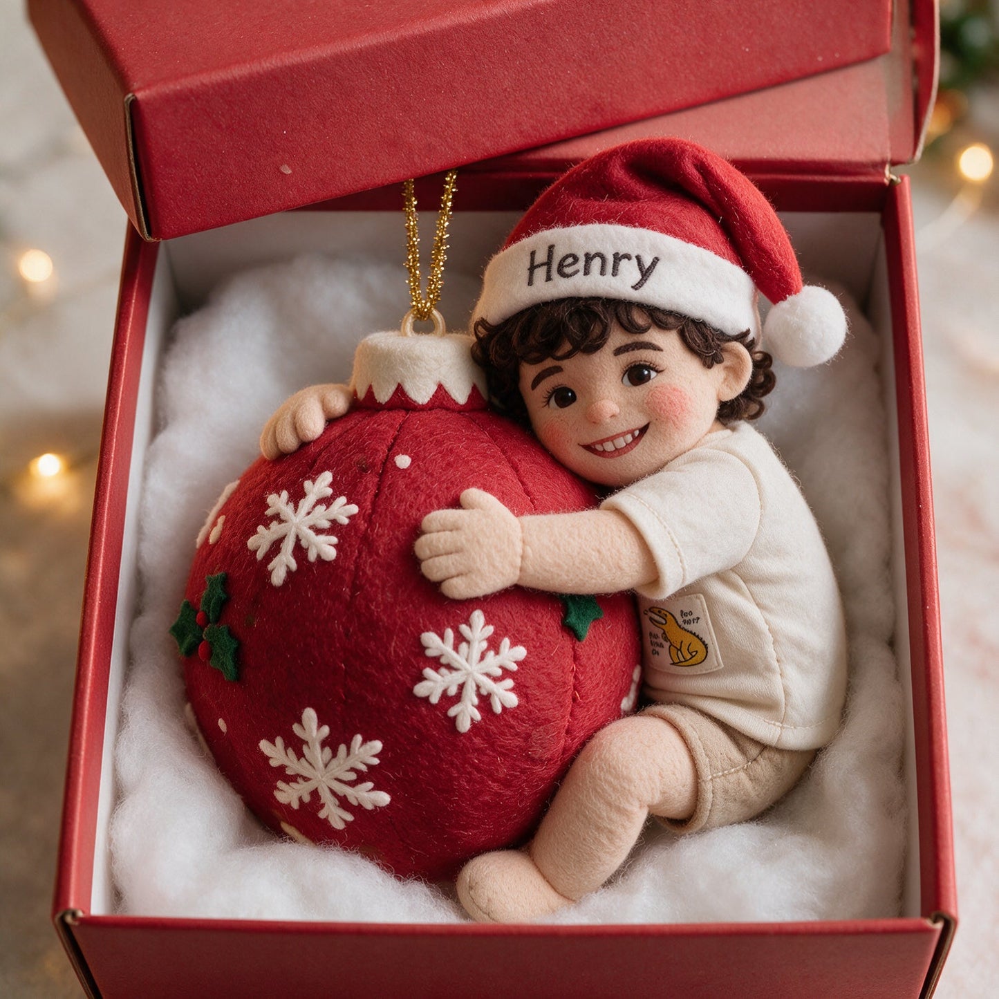 Little Christmas - Personalized Kid Plush Ornament