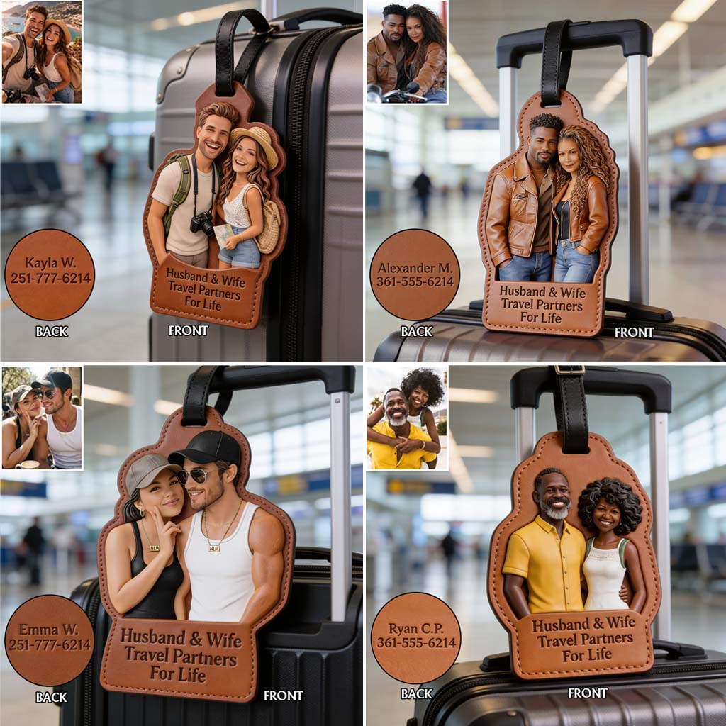 Travel Partners For Life - Personalized Couple Luggage Tag