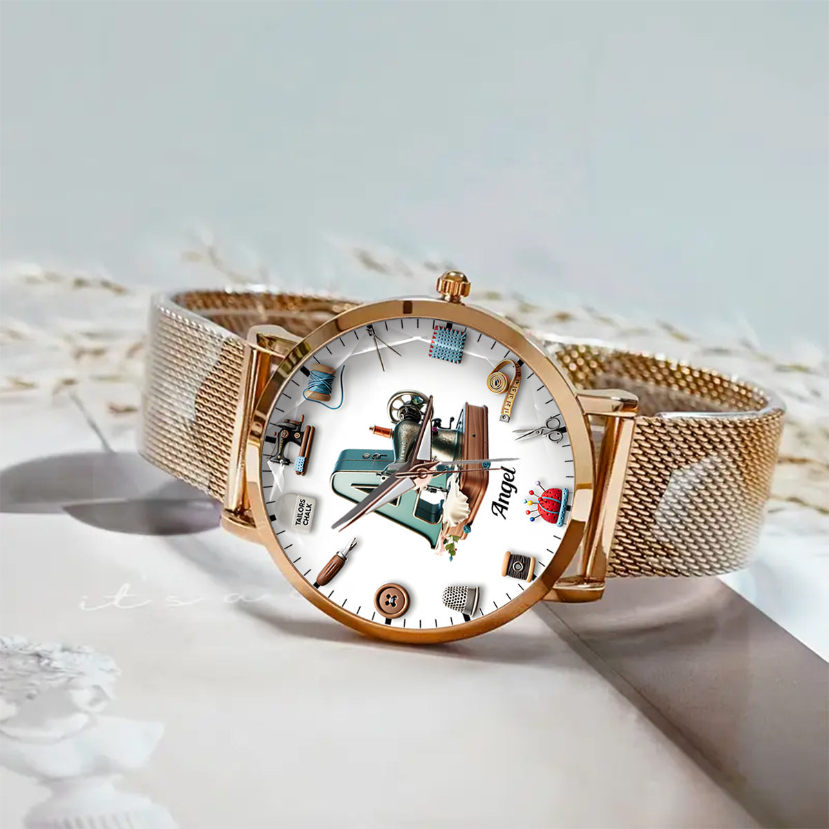 Love Sewing - Personalized Sewing Women Hand Watch