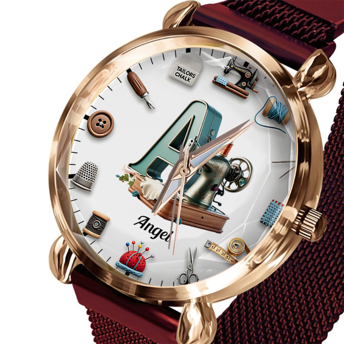 Love Sewing - Personalized Sewing Women Hand Watch