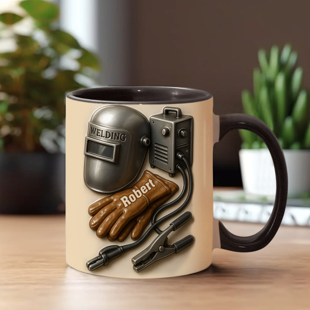 Welder Tools - Personalized Welder Accent Mug