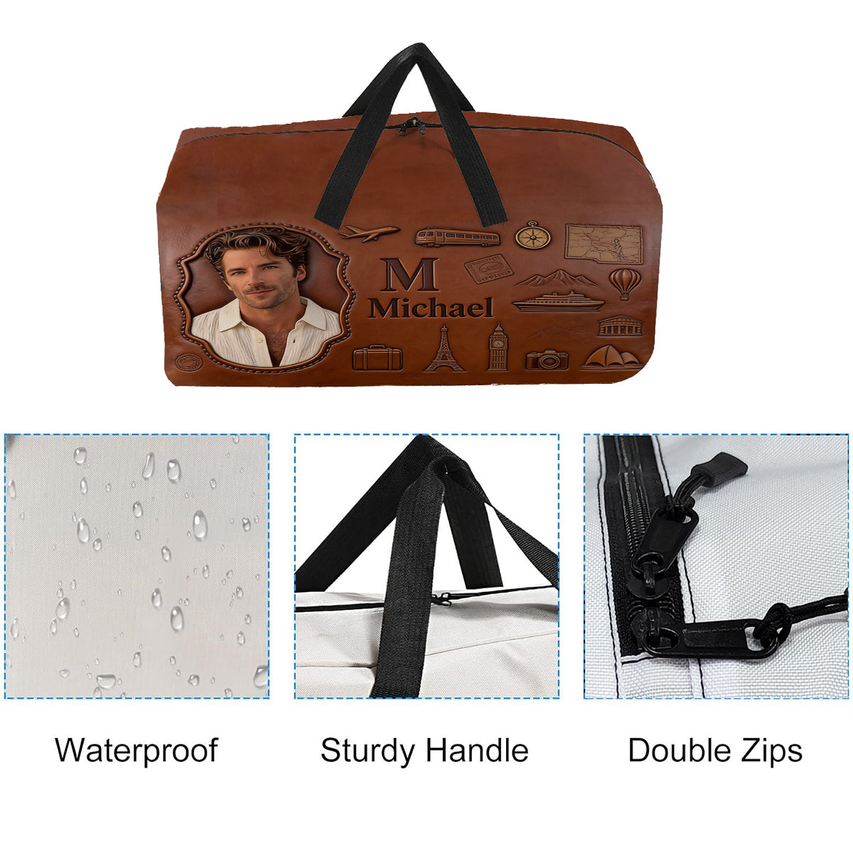 Men Luxury Travel Item - Personalized Travelling Duffle Bag