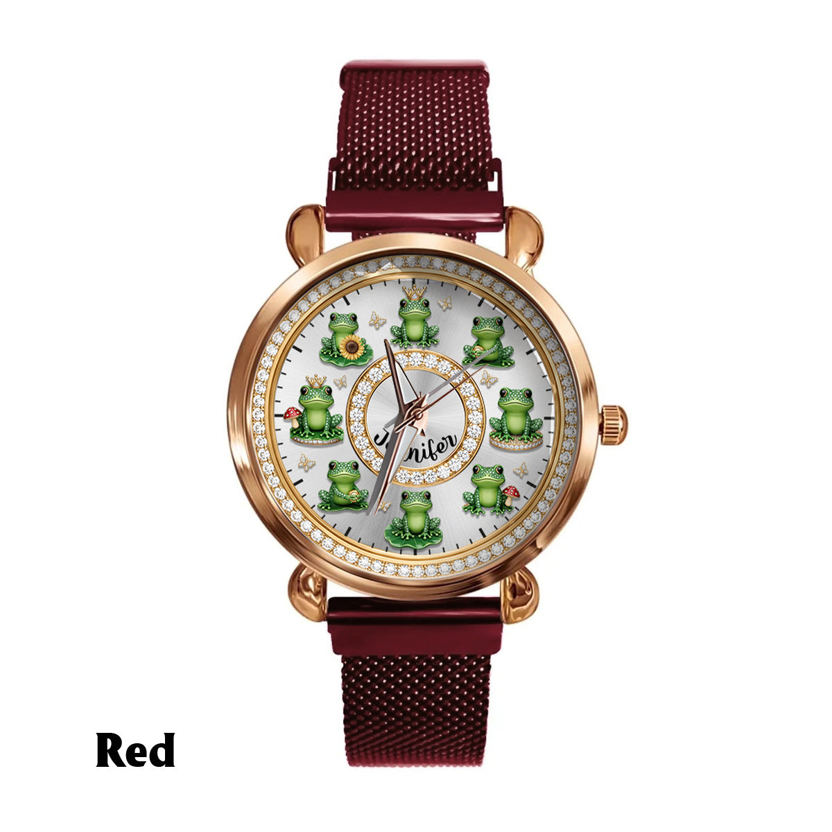 Love Frogs - Personalized Frog Women Hand Watch