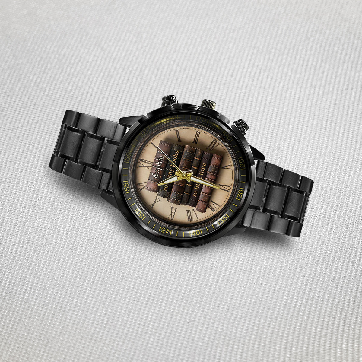 So Many Books So Little Time - Personalized Book Hand Watch