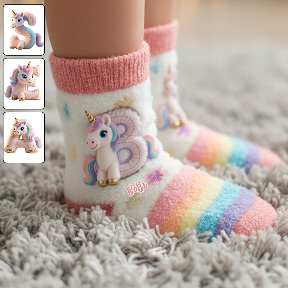 Magical Unicorn - Personalized Kid Kid Socks