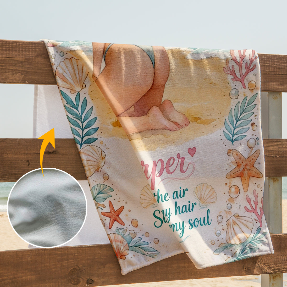Sunshine In My Soul - Personalized Sea Lover Quick-dry Beach Towel/ Bath Towel