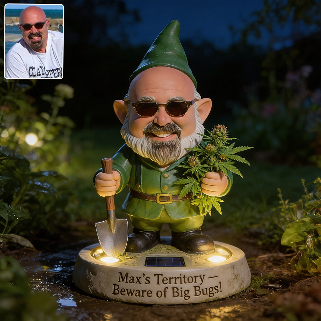 My Territory Get Out - Personalized Weed Solar Acrylic Light