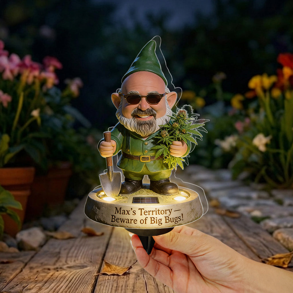 My Territory Get Out - Personalized Weed Solar Acrylic Light