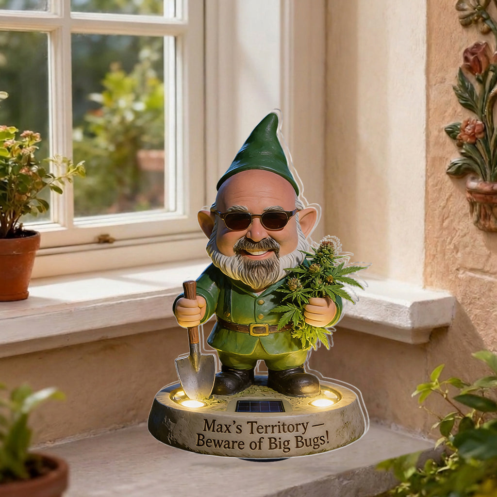 My Territory Get Out - Personalized Weed Solar Acrylic Light