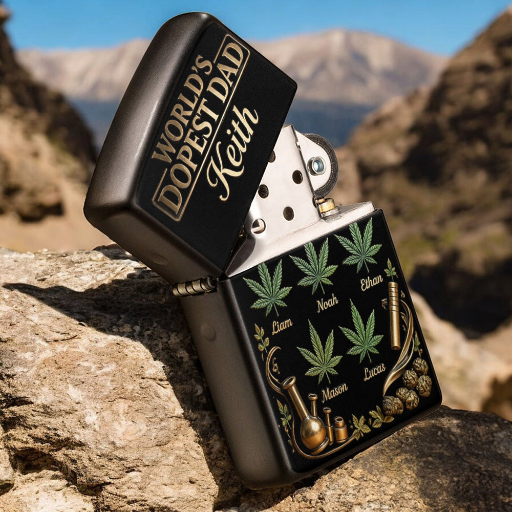 World's Dopest Dad - Personalized Weed Lighter