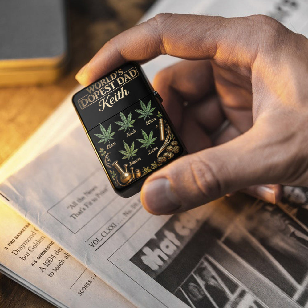 World's Dopest Dad - Personalized Weed Lighter