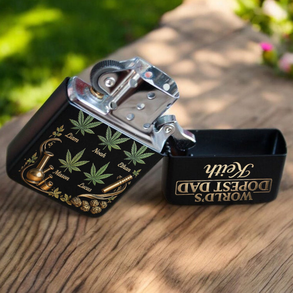 World's Dopest Dad - Personalized Weed Lighter