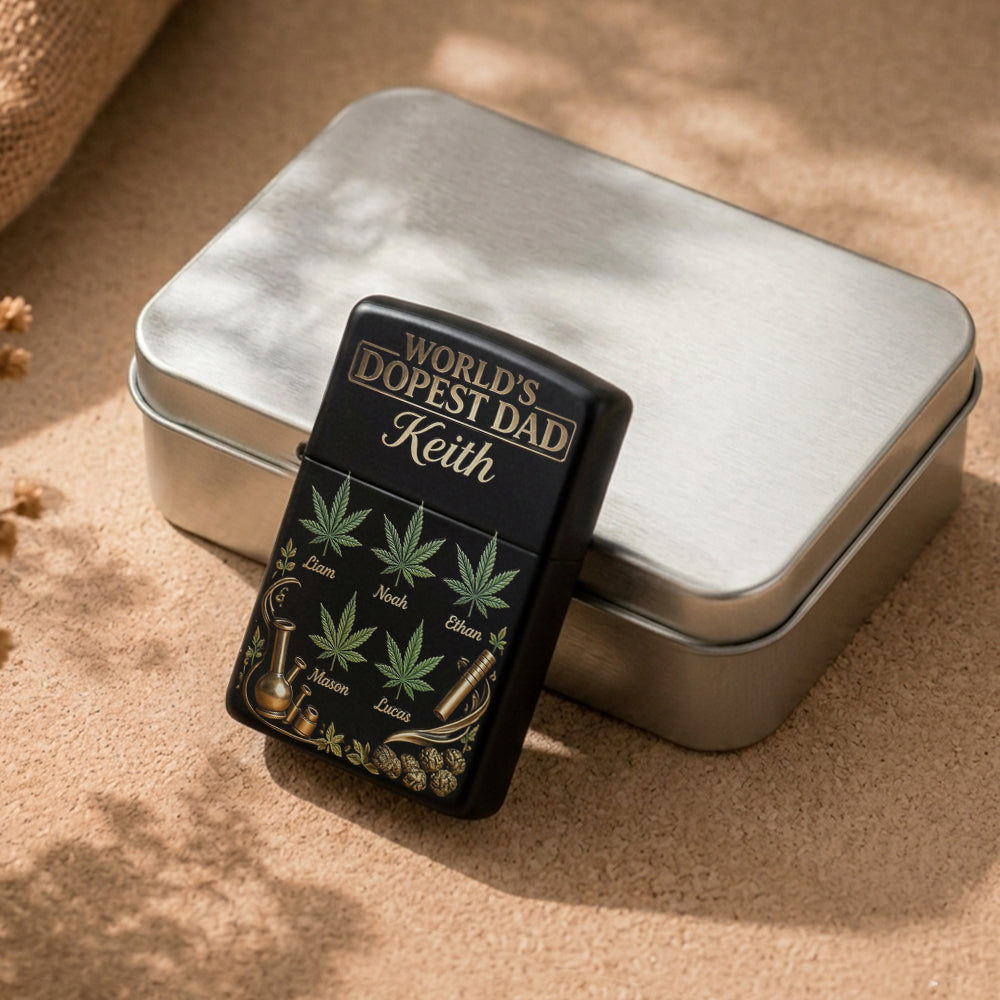 World's Dopest Dad - Personalized Weed Lighter
