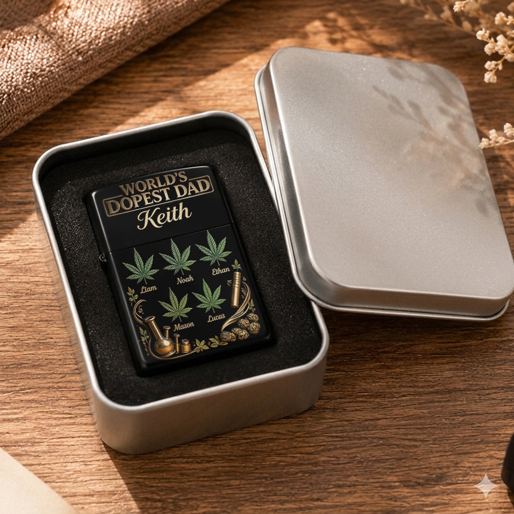 World's Dopest Dad - Personalized Weed Lighter