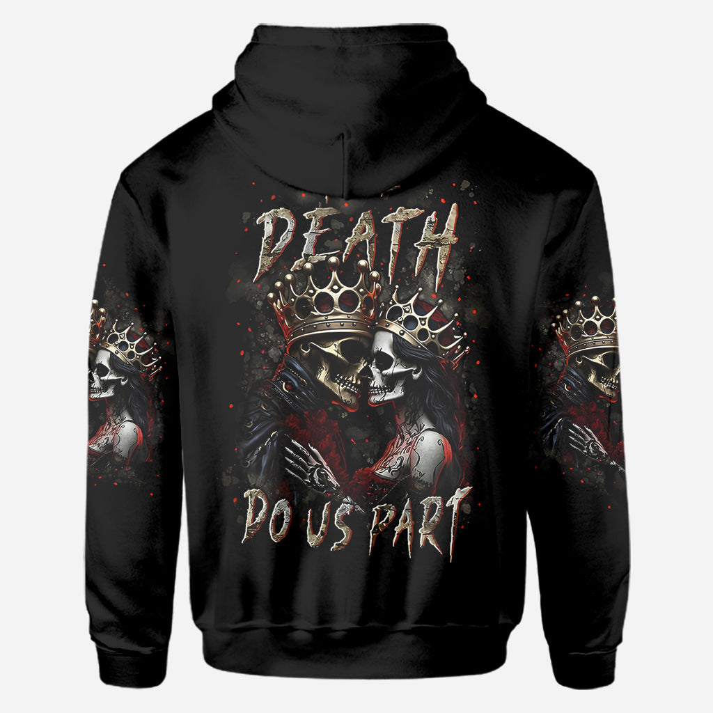Till Death Do Us Part - Personalized Couple All Over Shirt
