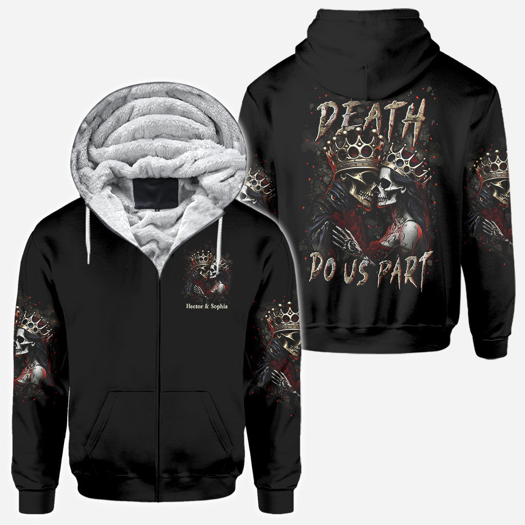 Till Death Do Us Part - Personalized Couple All Over Shirt