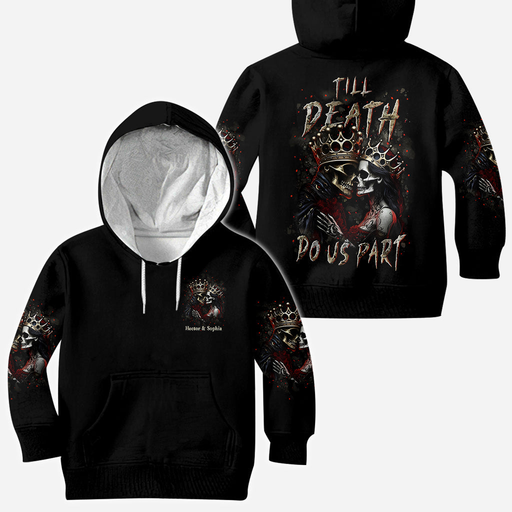 Till Death Do Us Part - Personalized Couple All Over Shirt