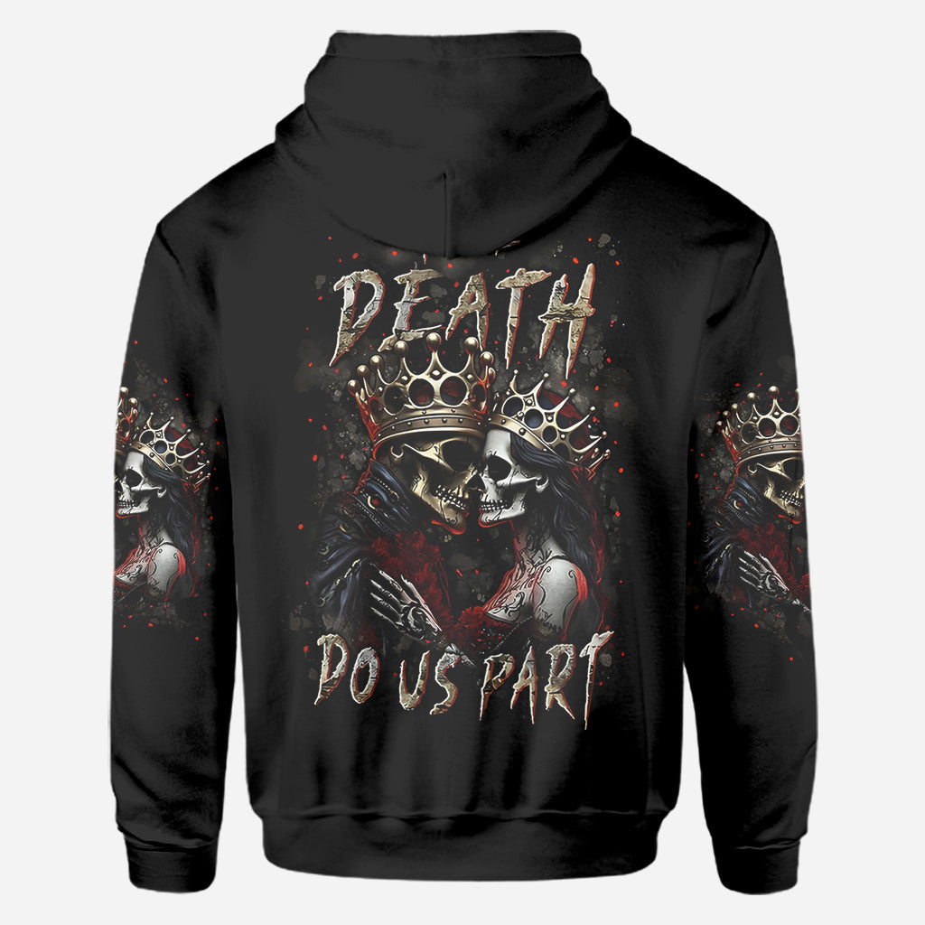 Till Death Do Us Part - Personalized Couple All Over Shirt